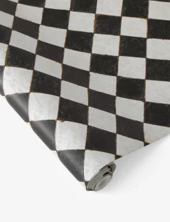 Vintage Check Textured Peel + Stick Wallpaper by Jeremiah Brent