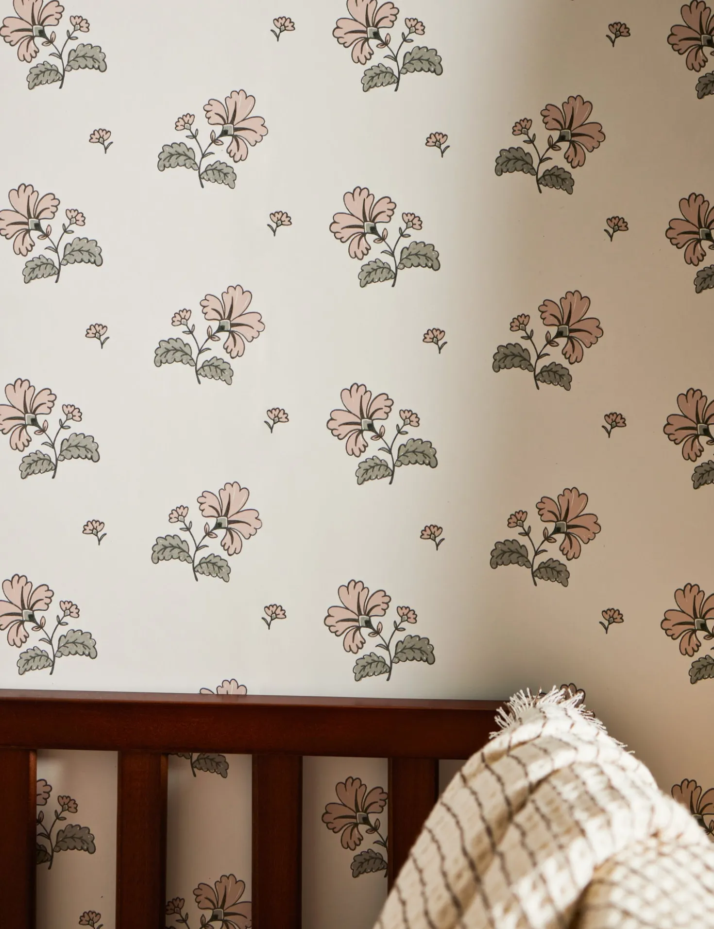 Vintage Floral Wallpaper by Rylee + Cru