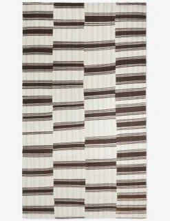 Vintage Kilim Flatweave Wool Rug No. 37, 3'11" x 7'3"