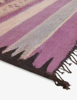 Vintage Moroccan Hand-Knotted Wool Rug No. 62, 5'4" x 11'9"