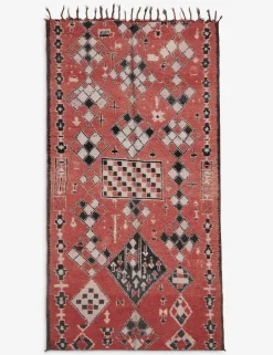 Vintage Moroccan Hand-Knotted Wool Rug No. 36, 5'7" x 11'1"