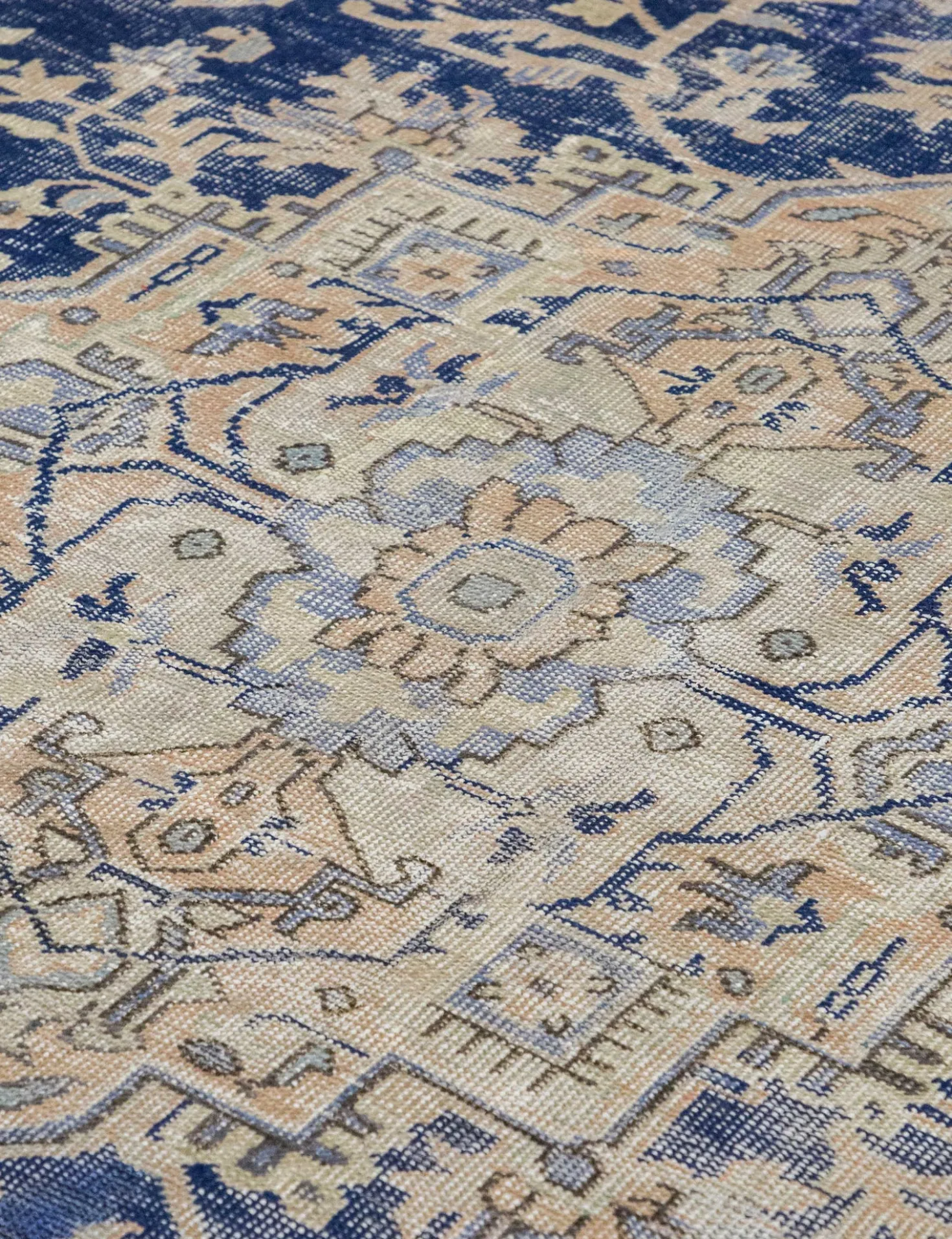 Vintage Turkish Hand-Knotted Wool Rug No. 538, 6'7" x 9'7"