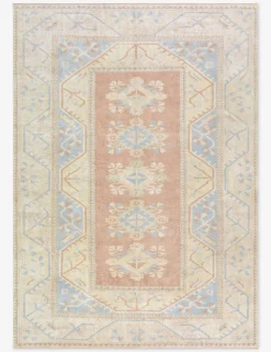 Vintage Turkish Hand-Knotted Wool Rug No. 467, 6' 4" x 9'
