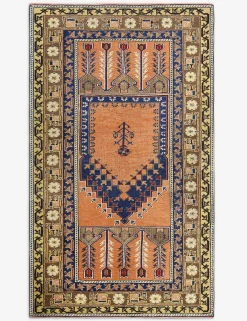 Vintage Turkish Hand-Knotted Wool Rug No. 499, 3' 10" x 6' 7"