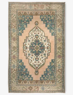 Vintage Turkish Hand-Knotted Wool Rug No. 383, 6'8" x 10'12"