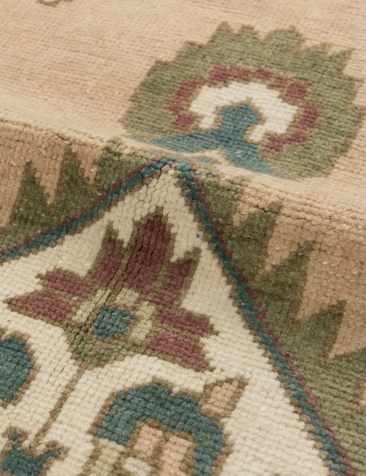 Vintage Turkish Hand-Knotted Wool Rug No. 383, 6'8" x 10'12"
