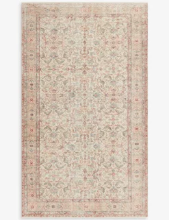 Vintage Turkish Hand-Knotted Wool Rug No. 289, 5'4" x 8'11"