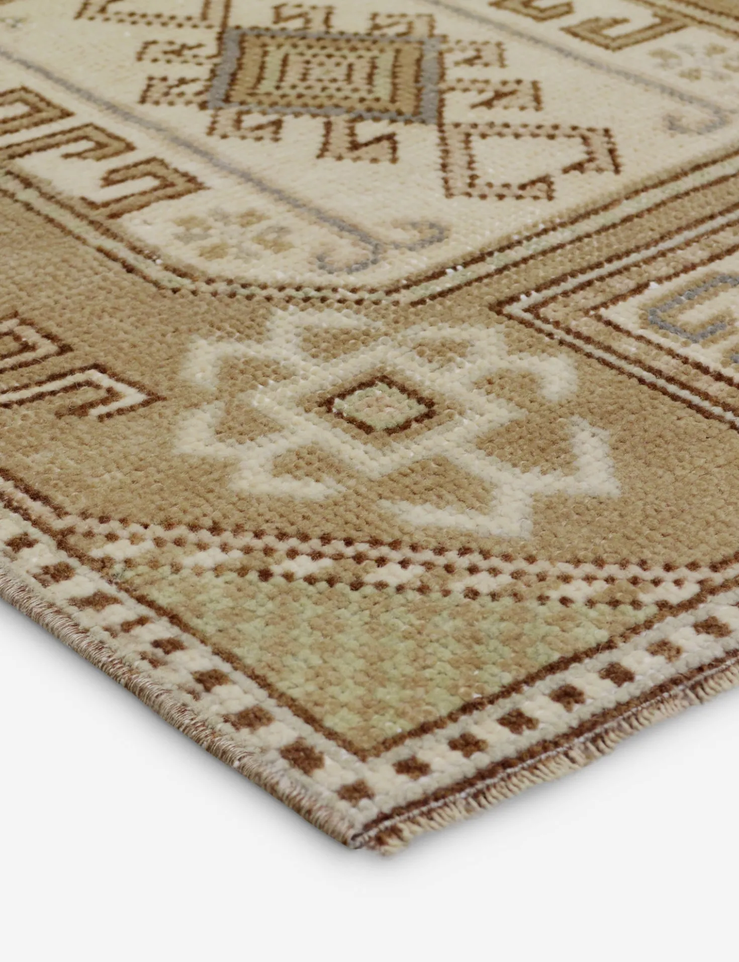Vintage Turkish Hand-Knotted Wool Rug No. 434, 4' x 7'