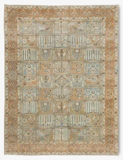 Vintage Turkish Hand-Knotted Wool Rug No. 377, 6'11" x 10'5"