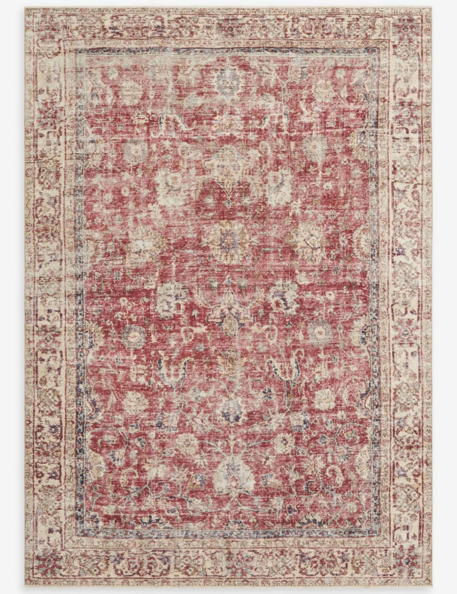 Vintage Turkish Hand-Knotted Wool Rug No. 291, 5'6" x 8'6"