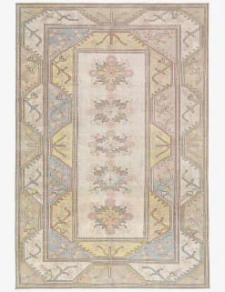 Vintage Turkish Hand-Knotted Wool Rug No. 489, 6' 4" x 9' 4"