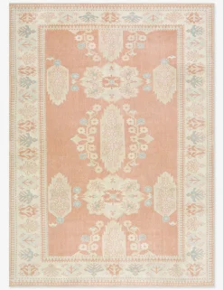 Vintage Turkish Hand-Knotted Wool Rug No. 490, 6' 8" x 9'