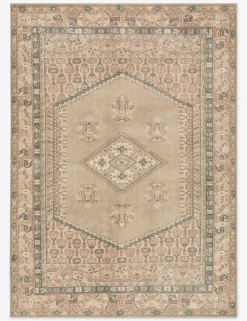 Vintage Turkish Hand-Knotted Wool Rug No. 419, 6'6" x 8'10"