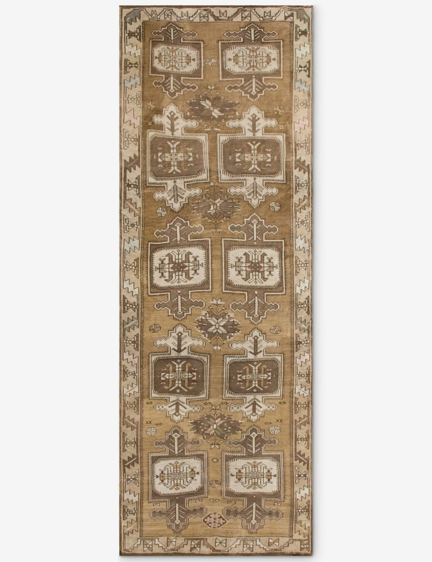 Vintage Turkish Hand-Knotted Wool Runner Rug No. 303, 4'7" x 12'7"