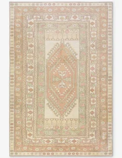 Vintage Turkish Hand-Knotted Wool Rug No. 474, 5' x 7' 4"
