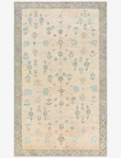 Vintage Turkish Hand-Knotted Wool Rug No. 484, 4' 4" x 7' 4"
