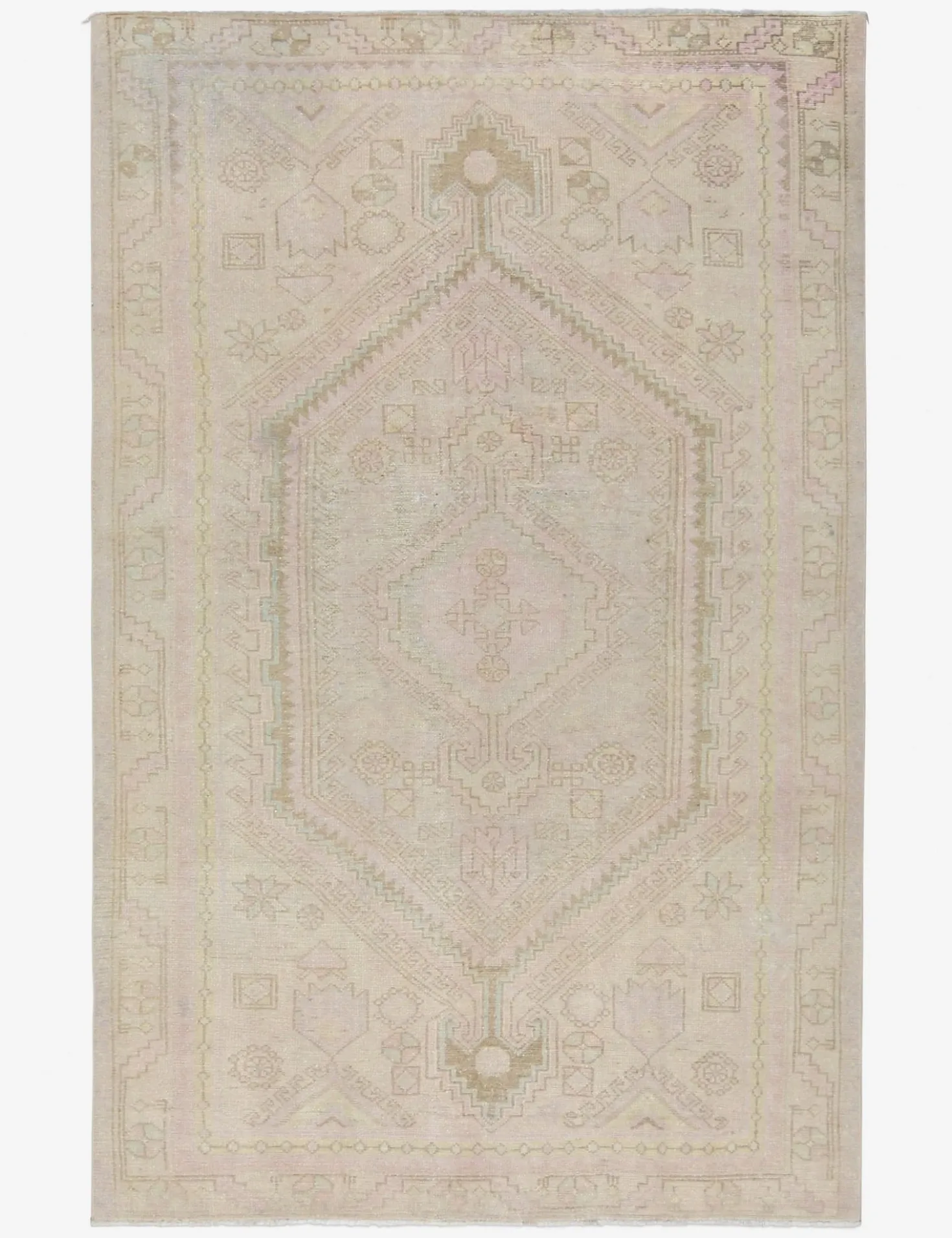 Vintage Turkish Hand-Knotted Wool Rug No. 426, 4'7" x 7'1"