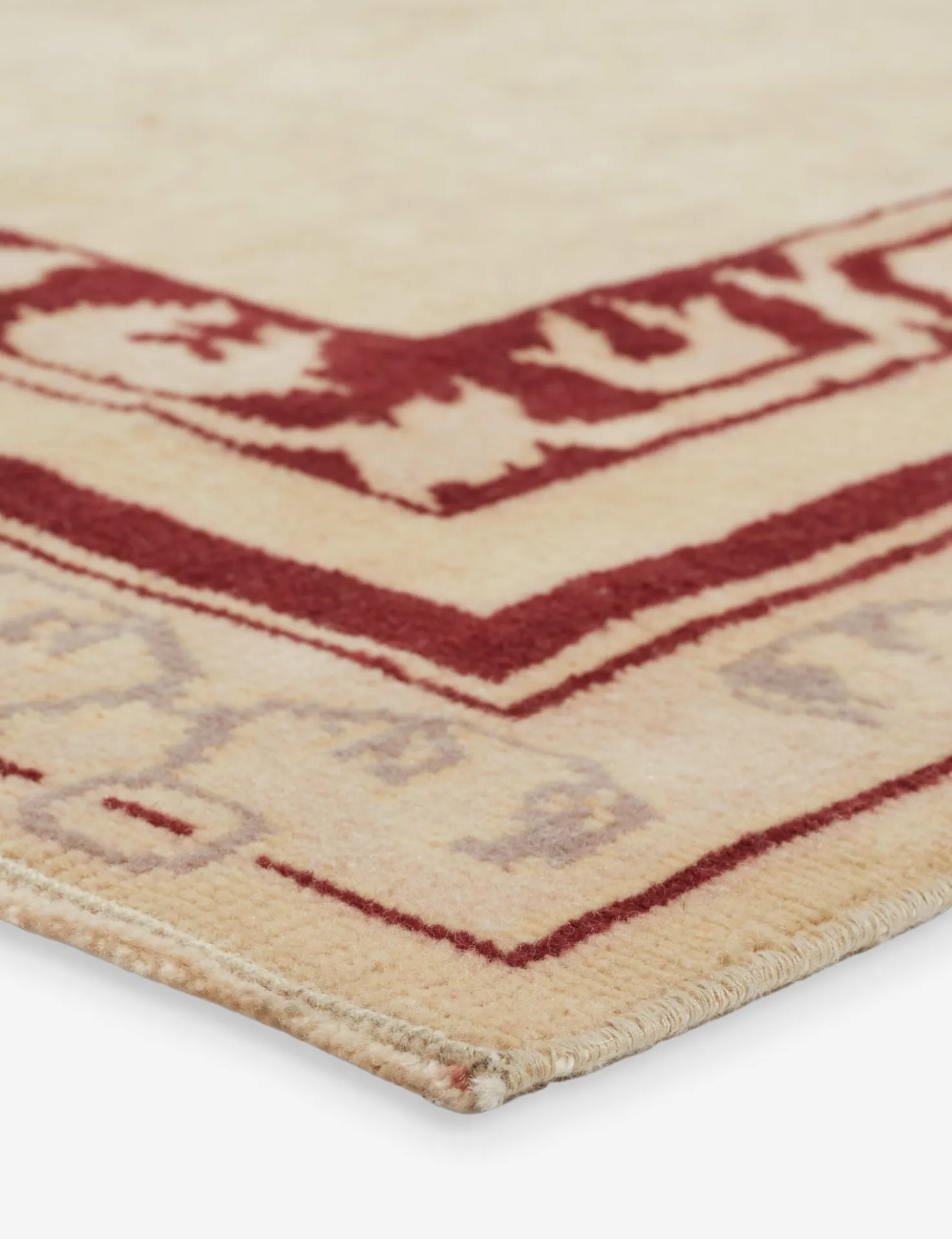 Vintage Turkish Hand-Knotted Wool Rug No. 256, 2'9" x 4'