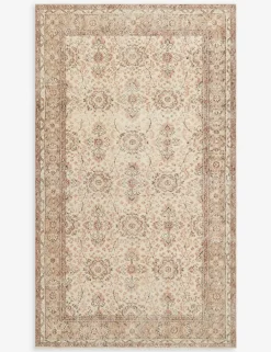Vintage Turkish Hand-Knotted Wool Rug No. 290, 5'3" x 9'1"