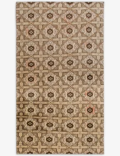 Vintage Turkish Hand-Knotted Wool Rug No. 547, 4'5" x 6'8"