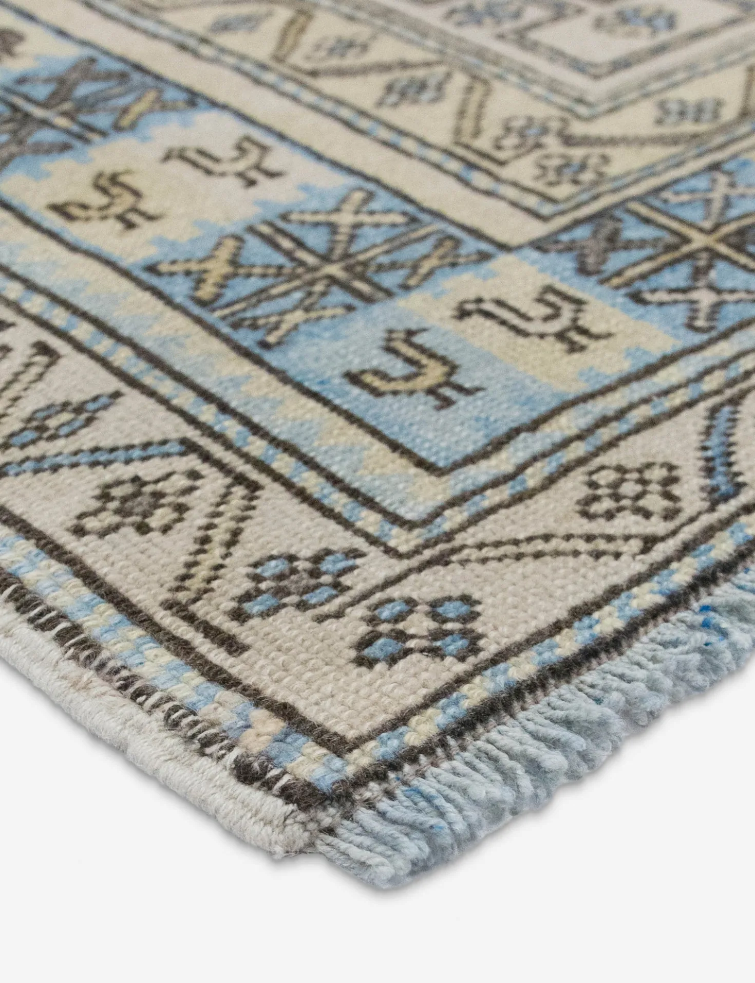 Vintage Turkish Hand-Knotted Wool Rug No. 563, 4'6" x 6'2"