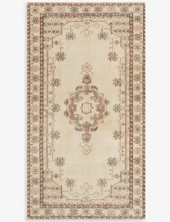 Vintage Turkish Hand-Knotted Wool Rug No. 294, 4'10" x 8'11"