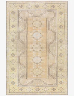 Vintage Turkish Hand-Knotted Wool Rug No. 487, 5' 1" x 7' 10"
