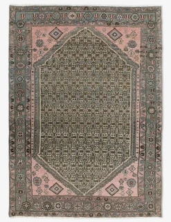 Vintage Turkish Hand-Knotted Wool Rug No. 450, 4'1" x 6'5"