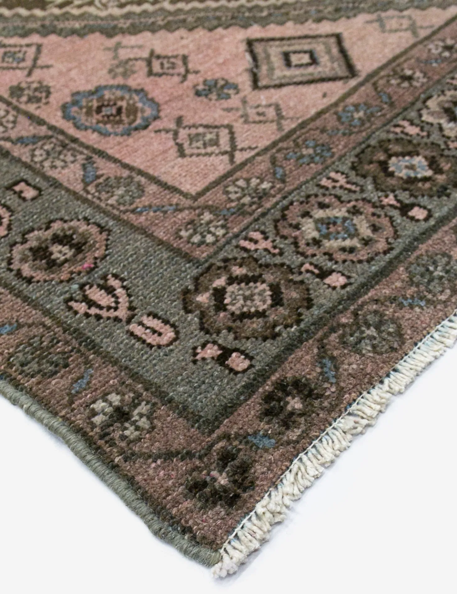 Vintage Turkish Hand-Knotted Wool Rug No. 450, 4'1" x 6'5"
