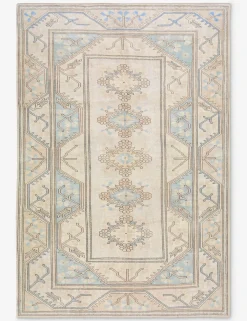 Vintage Turkish Hand-Knotted Wool Rug No. 469, 6' 5" x 9' 8"