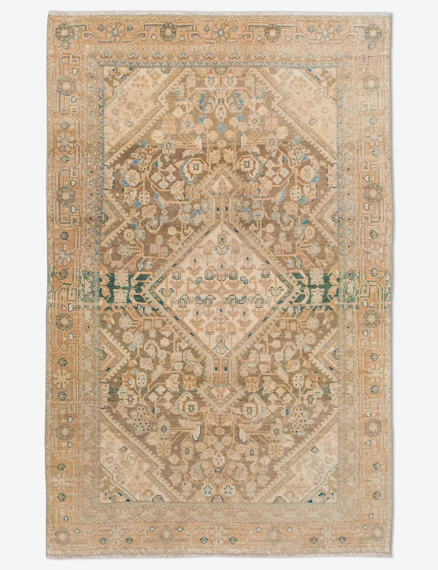 Vintage Turkish Hand-Knotted Wool Rug No. 452, 4' x 6'7"