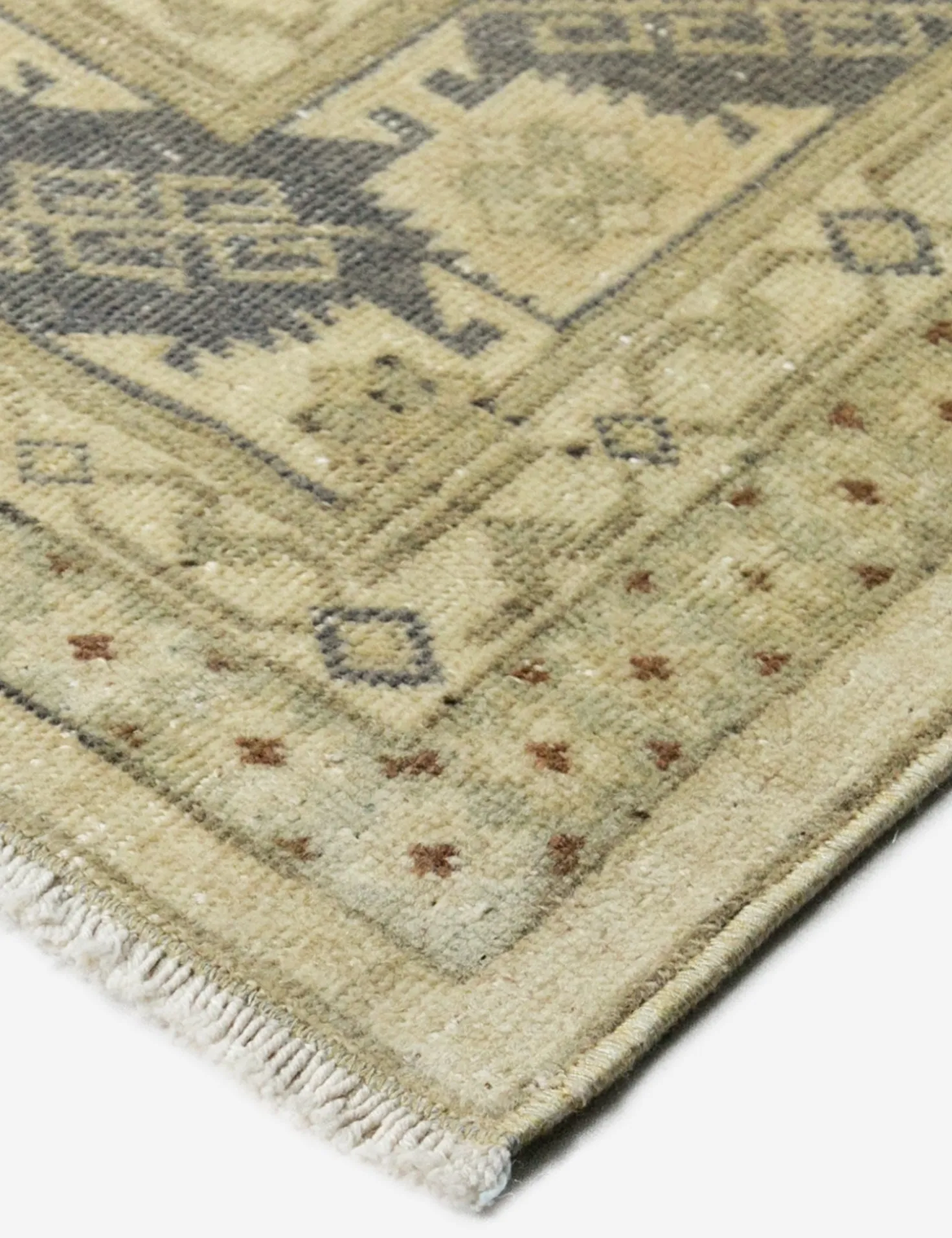 Vintage Turkish Hand-Knotted Wool Rug No. 382, 6'5" x 9'5"