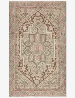 Vintage Turkish Hand-Knotted Wool Rug No. 430, 4'1" x 6'9"