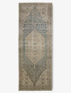 Vintage Turkish Hand-Knotted Wool Rug No. 373, 5'5" x 14'10"