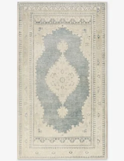 Vintage Turkish Hand-Knotted Wool Rug No. 417, 5'4" x 9'6"