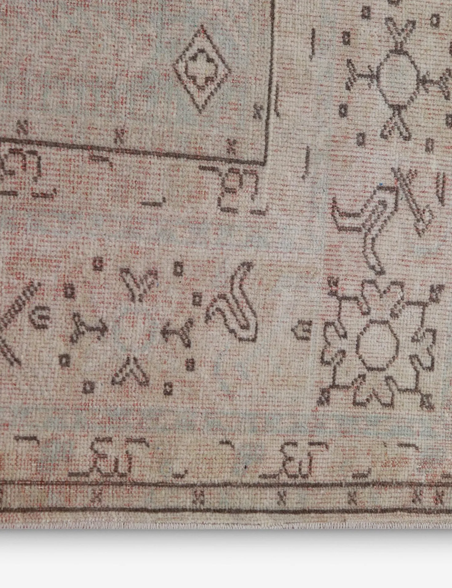 Vintage Turkish Hand-Knotted Wool Rug No. 404, 6' x 8'7"