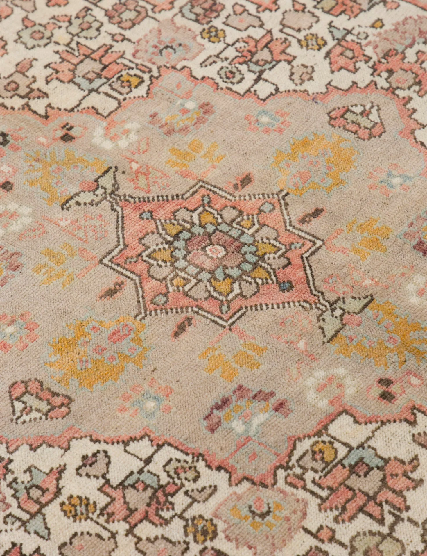 Vintage Turkish Hand-Knotted Wool Rug No. 406, 5'3" x 10'