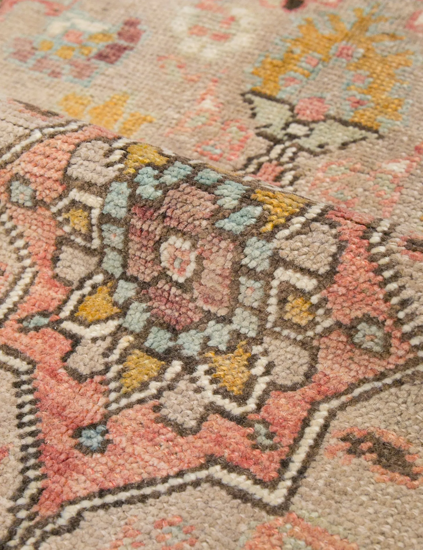 Vintage Turkish Hand-Knotted Wool Rug No. 406, 5'3" x 10'