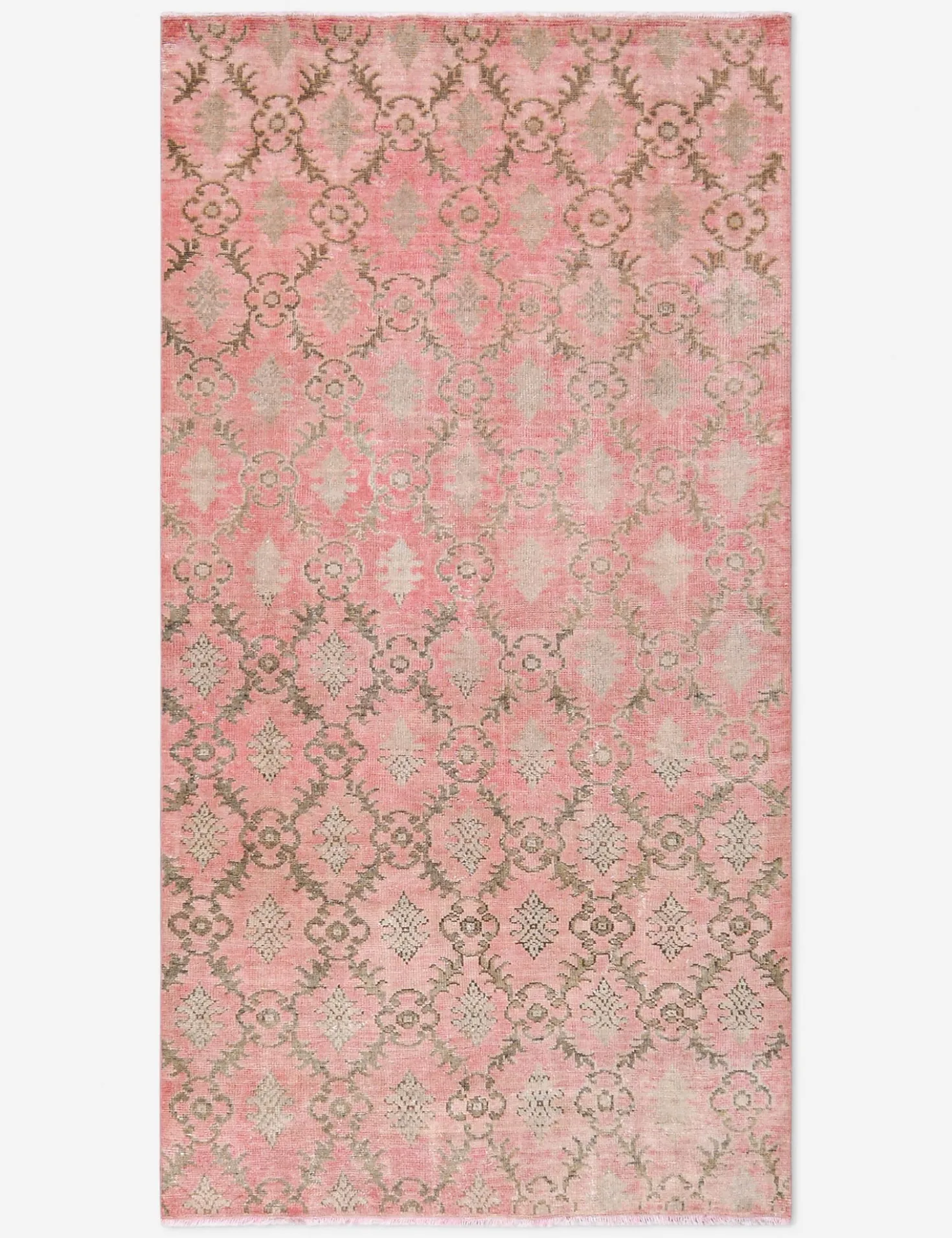 Vintage Turkish Hand-Knotted Wool Rug No. 509, 4' 5" x 8' 2"