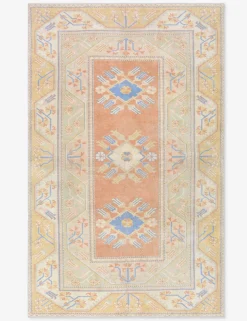 Vintage Turkish Hand-Knotted Wool Rug No. 466, 5' x 8' 2"