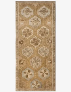 Vintage Turkish Hand-Knotted Wool Runner Rug No. 300, 5'10" x 12'8"