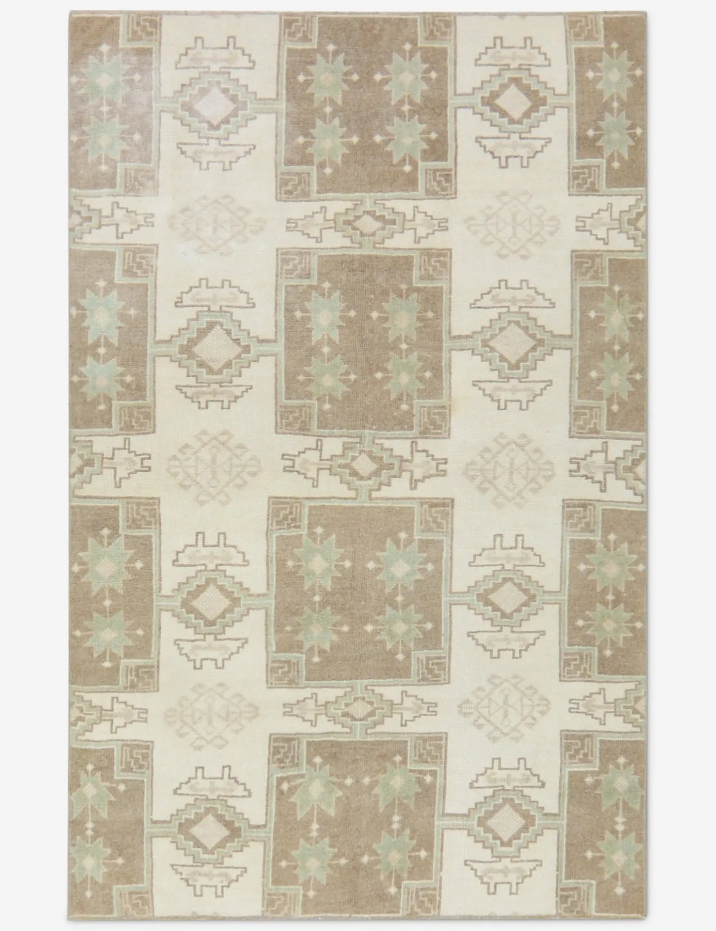 Vintage Turkish Hand-Knotted Wool Rug No. 436, 4' x 5'10"