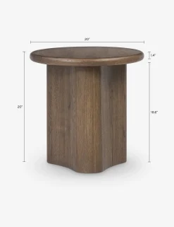 Waylie Large Round Side Table by Amber Lewis x Four Hands