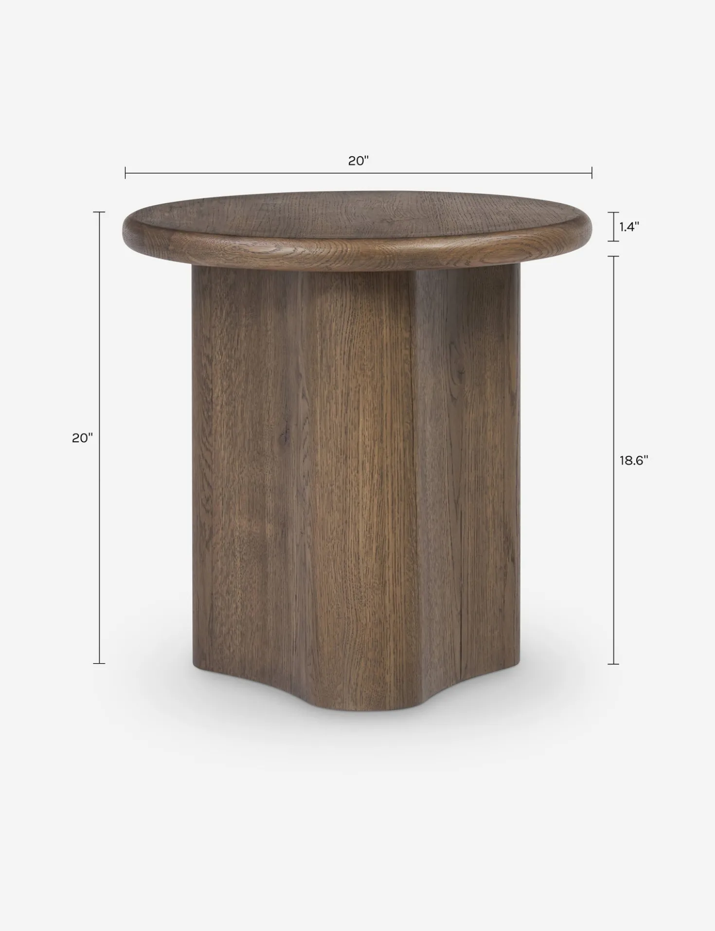 Waylie Large Round Side Table by Amber Lewis x Four Hands