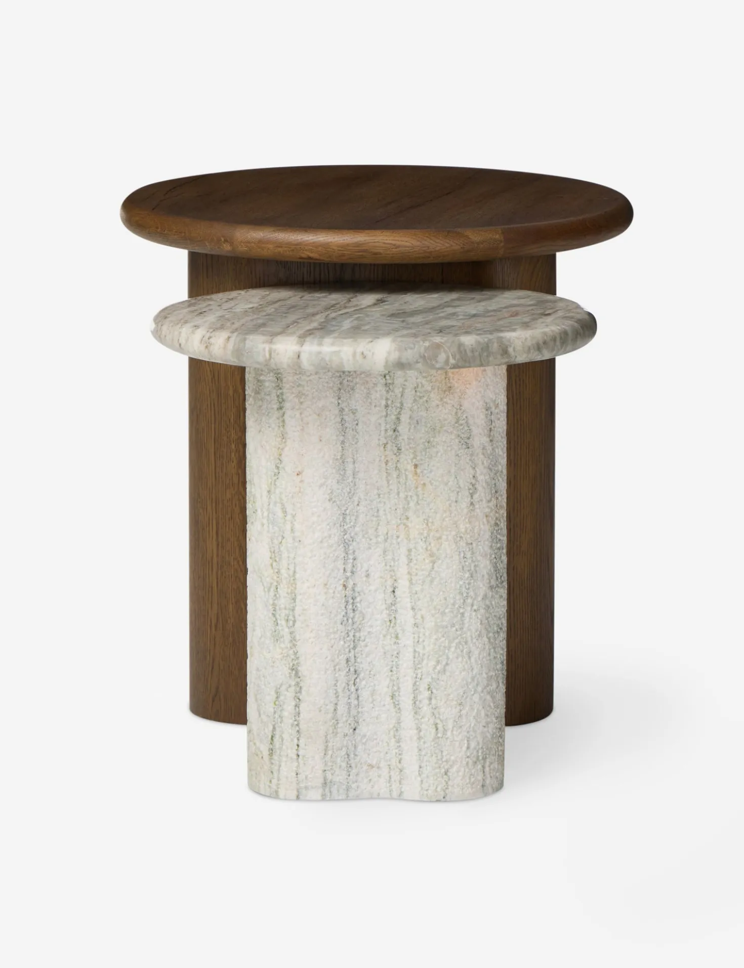 Waylie Nesting Round Side Tables (Set of 2) by Amber Lewis x Four Hands