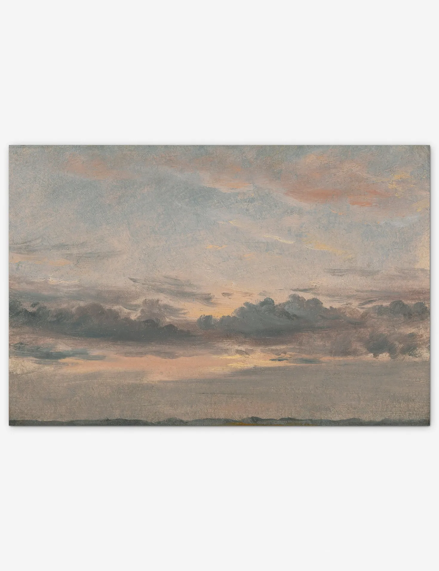 Yale, A Cloud Study, Sunset Print