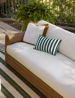 Yvonne Reversible Indoor / Outdoor Pillow by Sunbrella for Lulu and Georgia