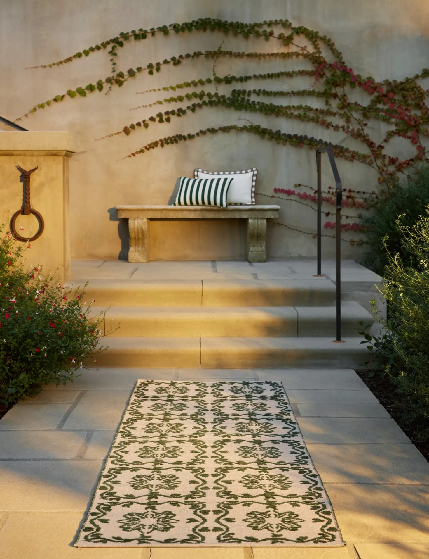 Yvonne Reversible Indoor / Outdoor Pillow by Sunbrella for Lulu and Georgia