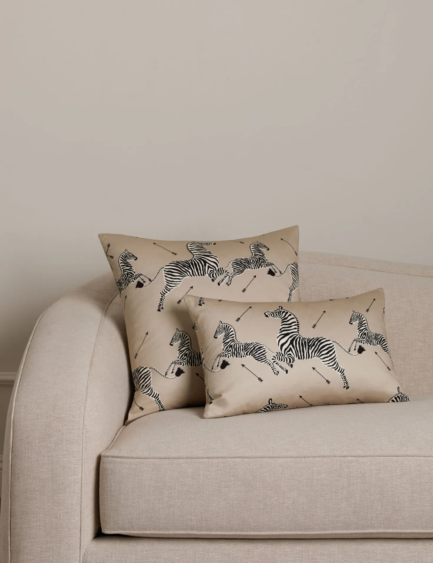 Zebras Petite Pillow by Scalamandre