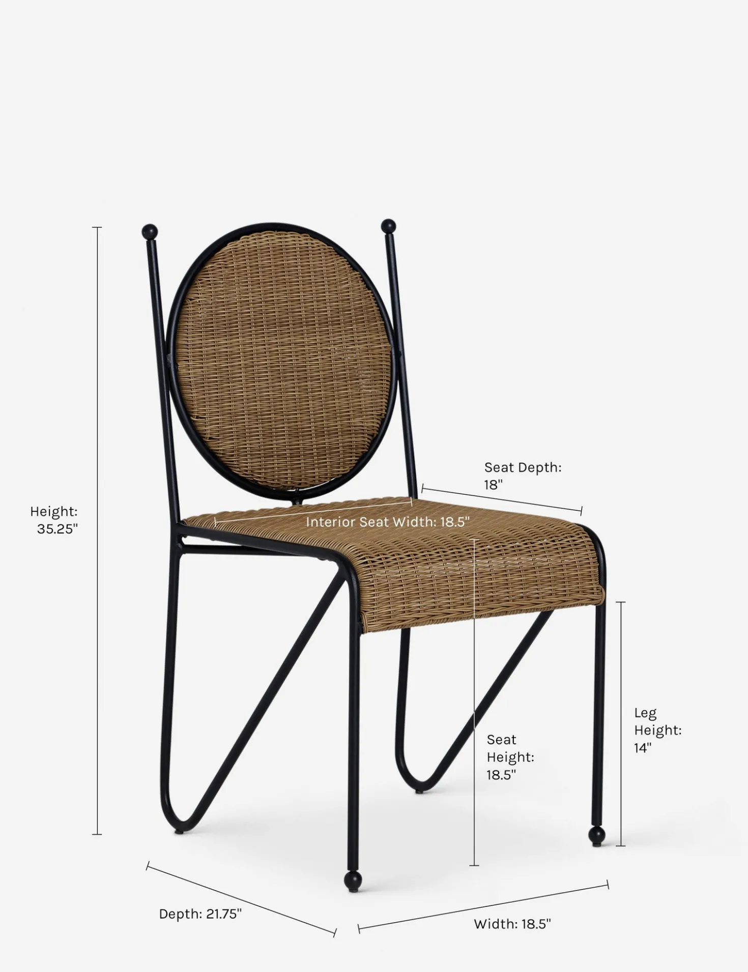 Ziggy Outdoor Dining Chair by Sarah Sherman Samuel